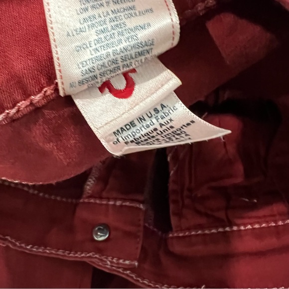 True Religion red cargo jeans - Picture 4 of 4